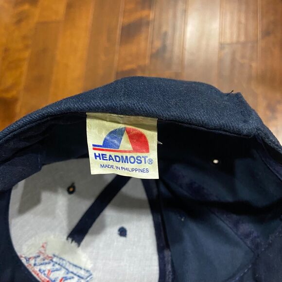 NFL 2002 Super Bowl XXXVI 36 New Orleans Navy Strapback Hat Cap Men's One Size - Picture 6 of 6